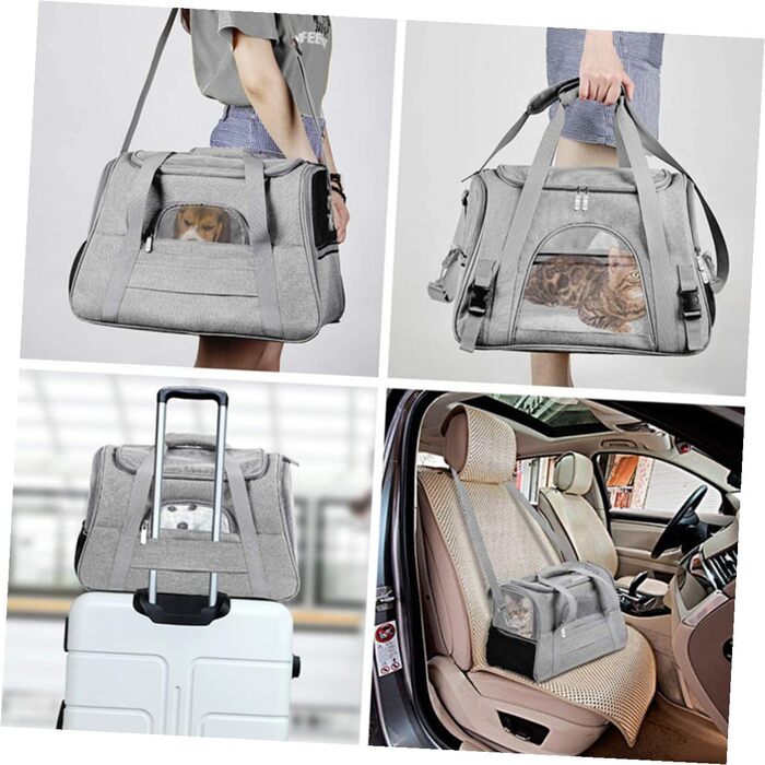 Трансформер для тварин ANDRESLAD: переноска для собак та котів з дихаючого оксфордського матеріалу