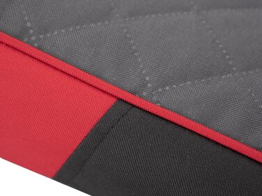 Килимок для собак, лежанка для собак, XL, 80x55 см, чорний з сірою матрацом