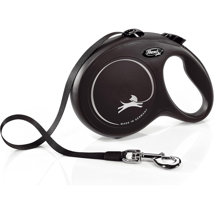 Flexi Classic L рулетка для собак до 50 кг, 8 м, чорний