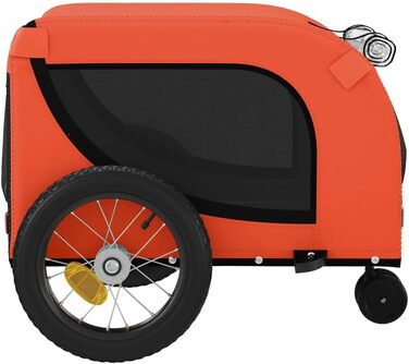 Фаркоп-причіп для собак Gecheer, 45 кг, Оксфорд, помаранчево-чорний