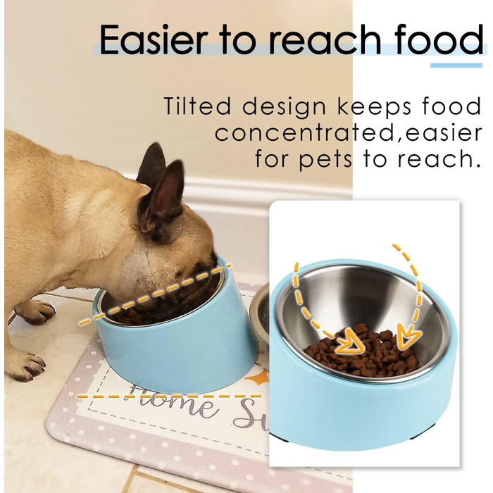 Нахилена годівниця для собак та котів SuperDesign 15°, зелений меламін, 600 мл