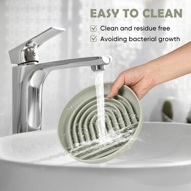 Силіконова миска для собак Slow Food, анти-нудотна миска, нековзна миска, силіконова миска для тварин (зелена)