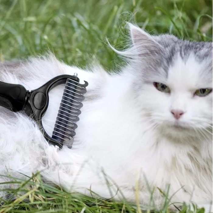 Підшерсткова щітка для собак та котів, гребінець для довгої шерсті, 20427