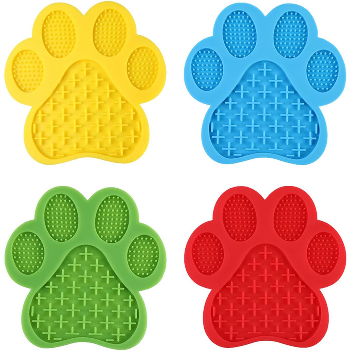 Силіконова килимок-іграшка для собак, антиковзкий, для зменшення тривоги та повільного годування (Блакитний)