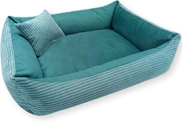 М'яке ліжко для собак та котів 4L Textil Molly, 60x40 см, блакитне (60x40x15 см)