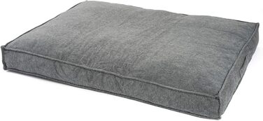 JAMAXX Преміум подушка для собак ортопедична, 120x90 см, сірий, знімний чохол з тканини Chinelle