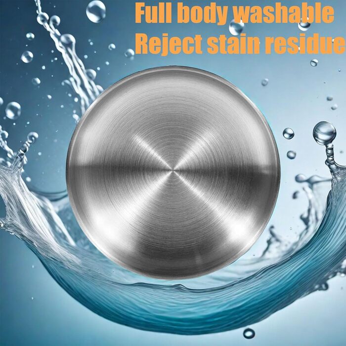 Миски для котів з нержавіючої сталі, 2 шт. - миски для сухого та вологого корму, нержавіюча сталь 304 (Золотий)