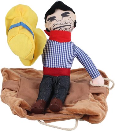 Костюм для собак Filfeel, кумедний костюм на Хелловін, ковбойська куртка для собак маленьких, середніх та великих розмірів (L-Riding) S, M, L, XL, однотонний