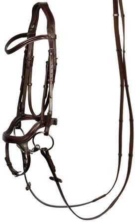 Анатомічна вуздечка Harry's Horse, коричнева, розмір Full