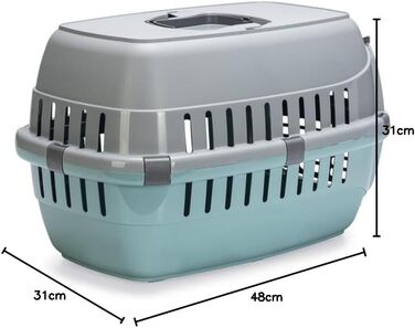 Транспортний бокс Karlie Eco Aquamarin (Tourist 1) - 48 x 31 x 31 см