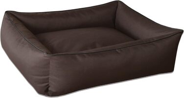 Ліжко для собак BedDog MAX, XXL, коричневе (CHOCOLATE), 120x85x23 см. Знімна та миюча наволочка, зручне собаче ліжко-корзина