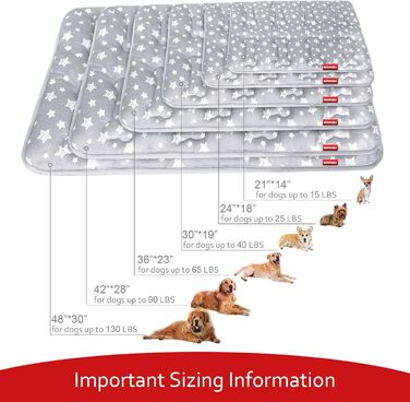 Килимок для собак Moonsea, 91.4 x 58.4 см, м'який поліестер зі зірками, неслизька підкладка, можна прати в пральній машині