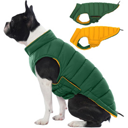 Водонепроникний та вітронепроникний теплий зимовий жилет для собак Lelepet, XS, зелений