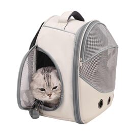 Транспортна сумка для собак, кошенят, кроликів - сіра, зручна, дихаюча, для подорожей та прогулянок