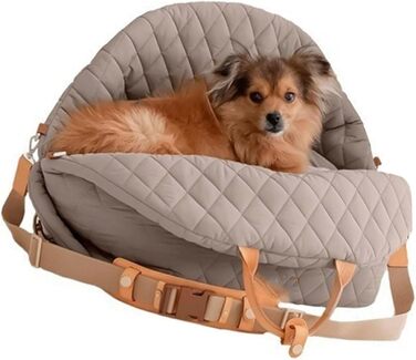 Міцна переноска для собак ZYHARUKO з кишенею для зберігання, 3-сторонні кільця, неслизьке дно для автомобіля, подорожей, дому, зручна для подорожей