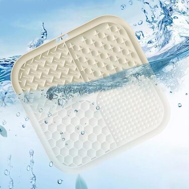 Килимок для собак з присосками, 2 шт. (бежевий + сірий) - для грумінгу, тренувань та купання