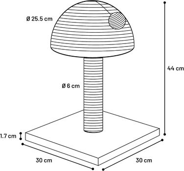 Драбина для котів Flamingo Kratzbaum – Колір: Бежевий – 78 x 49,5 x 121 см