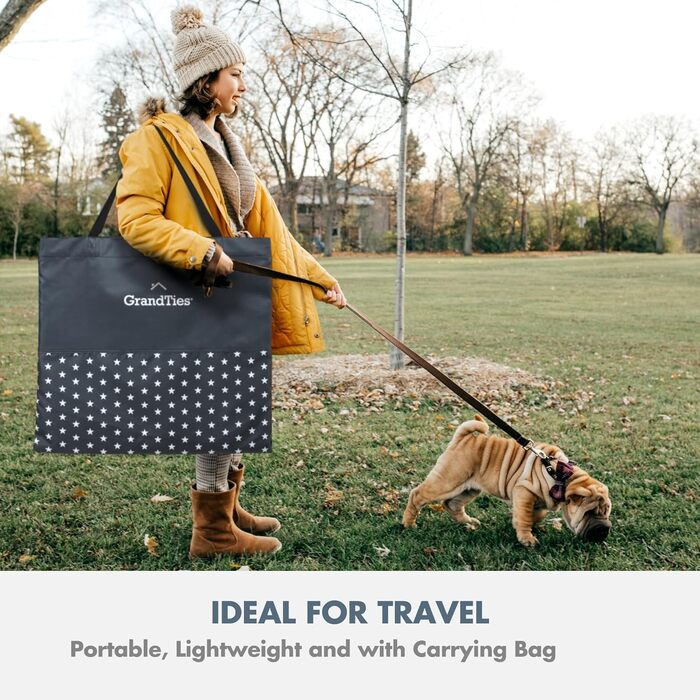 Водонепроникний вольєр для собак та котів GrandTies - складаний намет для тварин для використання в приміщенні та на вулиці, переносна клітка-переноска для цуценят, кошенят та кроликів з сумкою для перенесення (зоряна ніч)