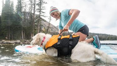 Собача рятувальна жилетка Float Doggy, ергономічна, патентований дизайн, середній розмір, рожева