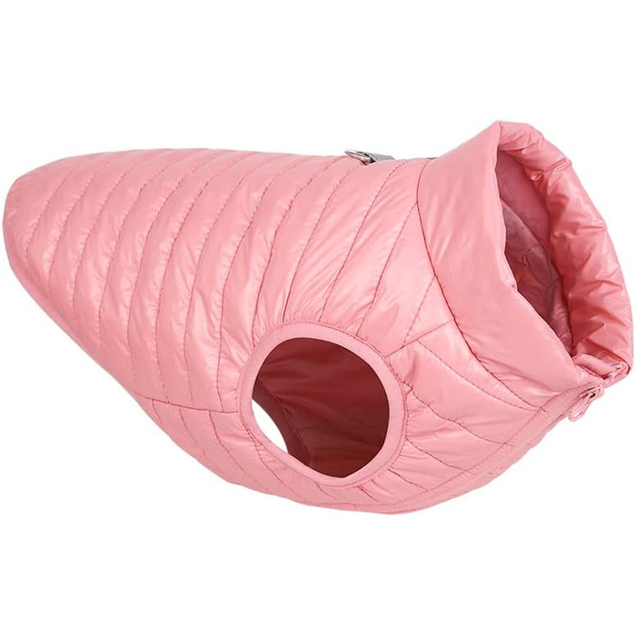 Зимовий теплий водонепроникний теплий зимовий одяг для собак з кільцем D, суперлегкий, для маленьких собак, котів, цуценят (XS, M, Рожевий)