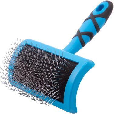 GROOM PROFESSIONAL Щітка для вичісування собак Feste Drahtbürste - Щітка для вичісування собак з жорсткою щетиною - Ідеальна щітка для збільшення об'єму шерсті та розплутування вузлів та ковтунів - Двостороння щітка - Середня
