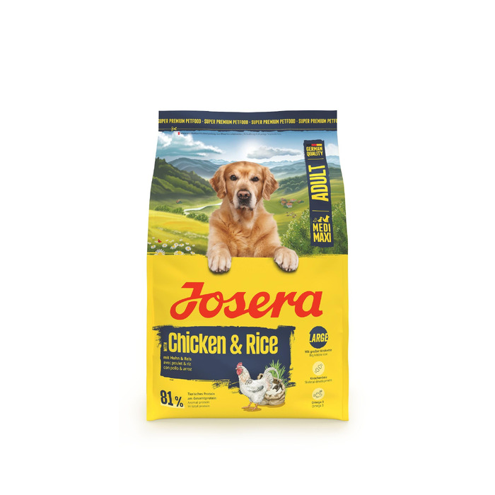 Сухий корм для дорослих собак великих порід Josera Optiness з куркою та рисом, 12.5 кг