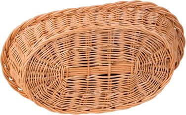 Корзина для тварин з ротангу, 40x30 см, бежева - ліжко для собак та котів