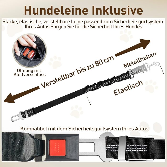 Накидка для собак у машину Gimars, 157x137 см, чорна, водовідштовхувальна, з віконцем