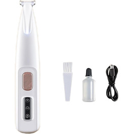 Машинка для стрижки кігтів PawTrim Pro - професійний догляд за лапами тварин. Бездротова, з LED-підсвічуванням, біла