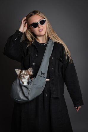 Трансформер для собак Noah & Paw: переноска для маленьких собак до 5 кг з регульованим ремінцем та м'яким хутром