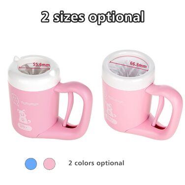 Автоматичний очищувач лап для собак та котів, мийка лап, силіконова щітка, портативний, 360 градусів, ABS-Silikagel