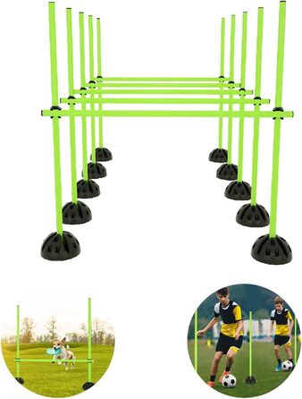 Набір стрибкових стіжок LZQ для розвитку спритності та координації. Ідеально для спортивних клубів та шкіл. Зелений колір