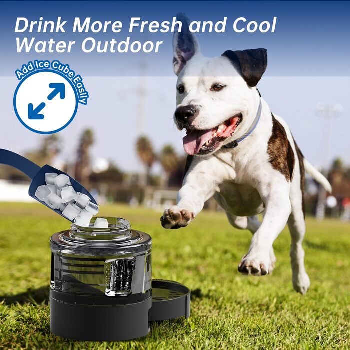 Водяна пляшка для собак, 1,5 л, портативна годівниця-поїльник для прогулянок, кемпінгу, парку для собак, подорожей на авто, туристична посудина, BPA-free, чорна