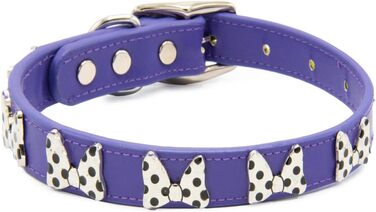 Собачий нашийник Buckle-Down Disney Minnie Mouse з бантом у горошок, екстра великий, 61-78 см, ширина 3,4 см