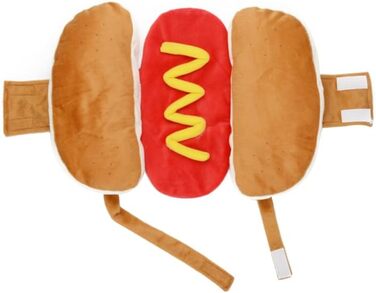 Костюм хот-дога для тварин: стильний одяг для собак та котів, костюми для домашніх улюбленців, карнавальні костюми для собак та котів, розмір M