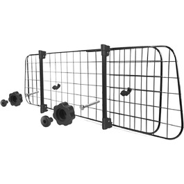 Автозахист для собак Nobleza: сталева перегородка-бар'єр у машину, 96-145x30 см