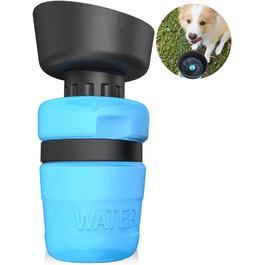 Турботрінка для собак SZRWD, 520 мл: портативна пляшка для води без BPA, для подорожей та прогулянок