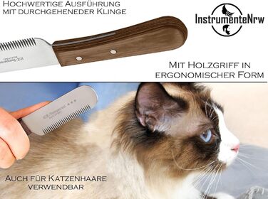 Триммер для собак і котів з великою щелепою (для правшів). Ідеально для видалення підшерстка, стрижки довгої та короткої шерсті. Якісний тример з нержавіючої сталі, професійний інструмент для грумінгу.