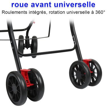 Дитяча коляска для собак та котів Homewell, складана, до 20 кг, рожева