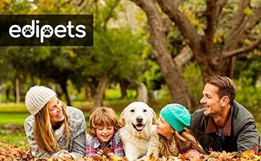 Edipets: портативна пляшка для води для собак, 350 мл, антибактеріальна, без витоку, BPA-free, для активного відпочинку (Рожева)