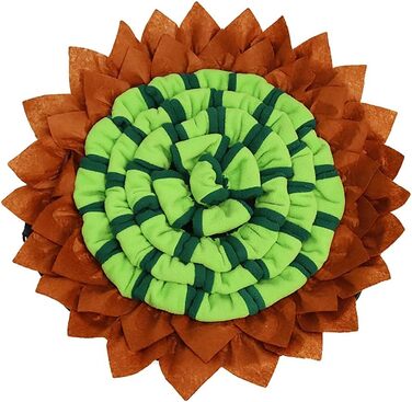 Килимок-нюхалка для собак Naglreia, інтелектуальна іграшка, міцний, інтерактивний, 50х50 см, зелений