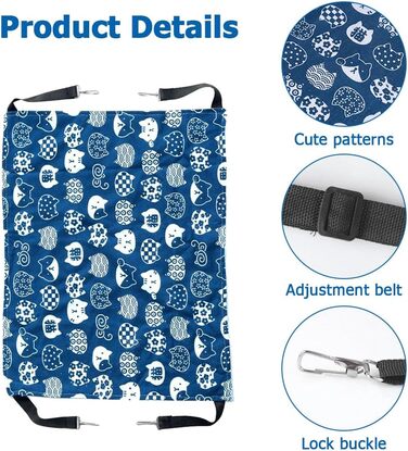 Гніздо-гамак для котів MiOYOOW: зручне та дихаюче ліжко для маленьких тварин з 4 металевими гачками