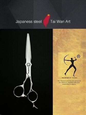 Набір професійних ножиць для волосся Titan 6 дюймів (1 шт.) - ножиці та ножиці для розрідження, сталь Японія