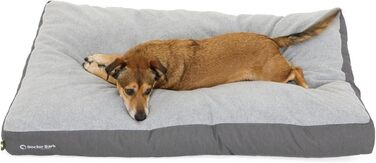 Килимок для собак середніх порід Doctor Bark - 88x60 см, сірий, миючий, м'який, плюшевий