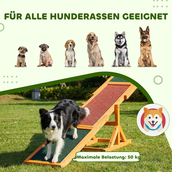 Балансир для собак (Agility), протиковзкий, до 50 кг, 180 x 30 x 30 см