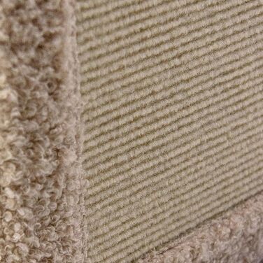 Кігтечка-будиночок для котів PAWY з подушкою, бежева, 40x40x44 см