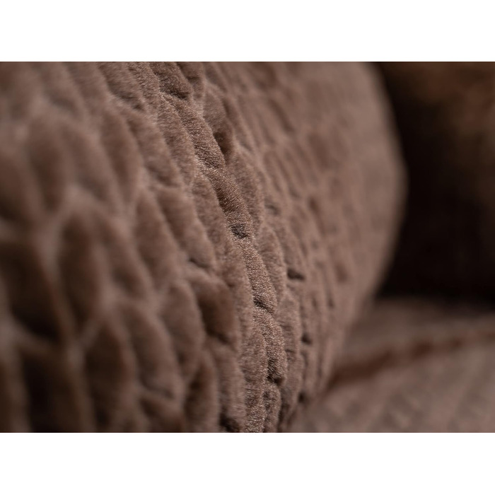 TrendPet VitaBed Style - Ортопедичне ліжко для собак, штучна шкіра зовні, м'яке всередині (80x70 см, Коричневе)