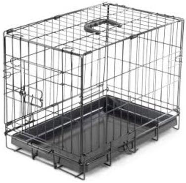 Клітка для транспортування Vadigran Classic XL, 91x61x66 см, складна, чорна