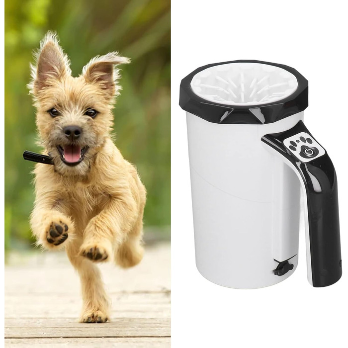 Автоматичний мийка лап для собак, портативна, розділена, ручна, перезаряджувана. Підходить для середніх та великих собак