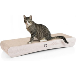 Когтеточка CanadianCat Company Jumbo Wave XXL з натуральним деревним дизайном